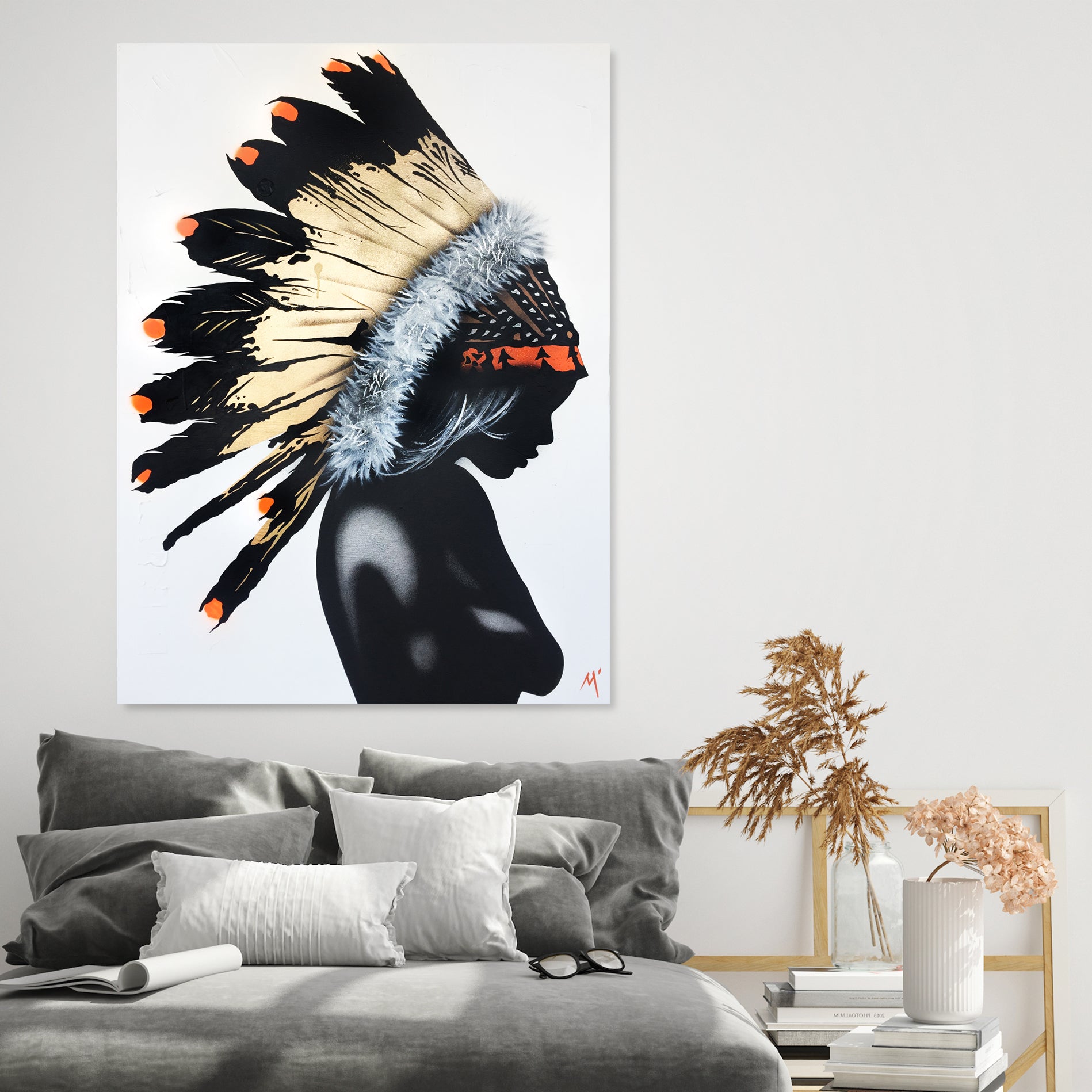 Gold Headpiece - Original Painted Artwork