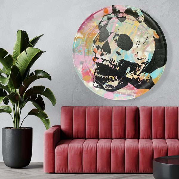 'PASTEL SKULL' -  Original Painted Artwork