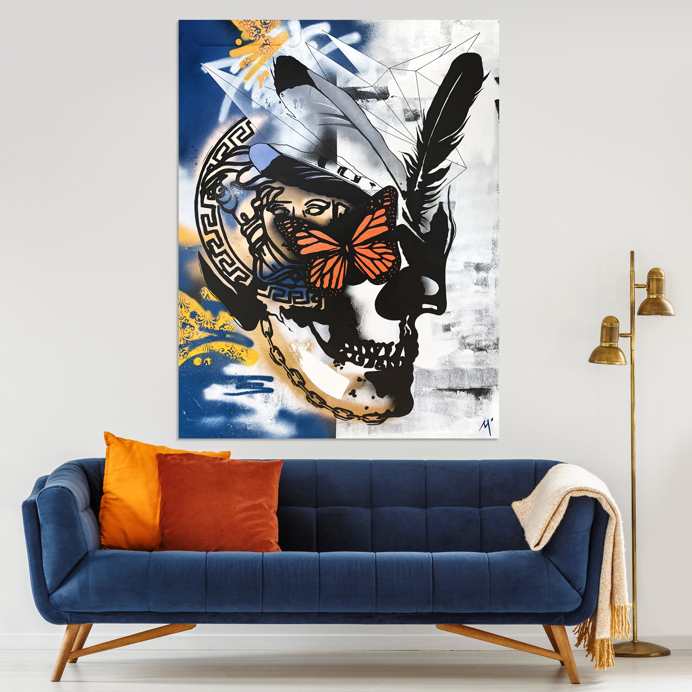 Fashion Royalty Skull - Original Painted Artwork